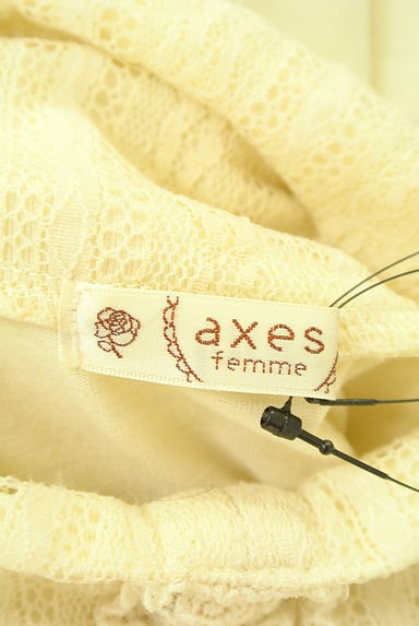 クリックで大画像表示 axes femme(アクシーズファム)の古着「レースハイネックカットソー(カットソー・プルオーバー)」大画像6へ