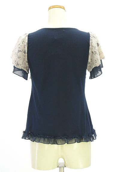 axes femme（アクシーズファム）の古着「半そでレースカットソー（カットソー・プルオーバー）」大画像２へ