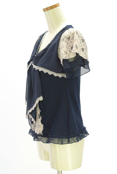 axes femme（アクシーズファム）の古着「半そでレースカットソー（カットソー・プルオーバー）」大画像３へ