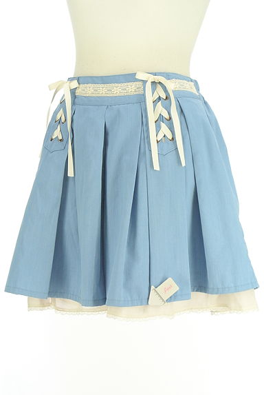 クリックで大画像表示 axes femme(アクシーズファム)の古着「レースアップフレアキュロット(ショートパンツ・ハーフパンツ)」大画像4へ