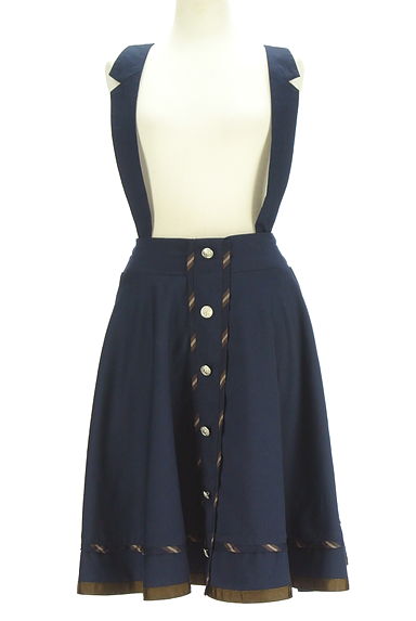 クリックで大画像表示 axes femme(アクシーズファム)の古着「ミディ丈サロペットフレアスカート(オーバーオール・サロペット)」大画像1へ