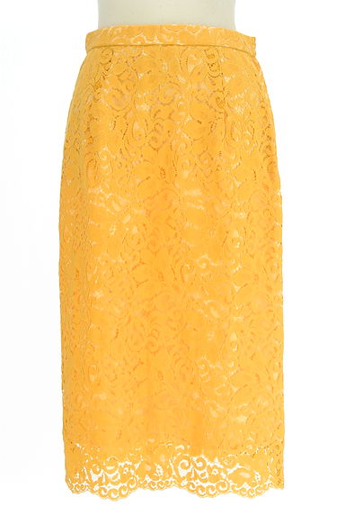 クリックで大画像表示 STRAWBERRY-FIELDS(ストロベリーフィールズ)の古着「膝下丈総レースタイトスカート(スカート)」大画像1へ