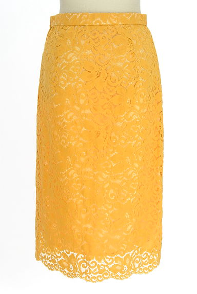 クリックで大画像表示 STRAWBERRY-FIELDS(ストロベリーフィールズ)の古着「膝下丈総レースタイトスカート(スカート)」大画像2へ