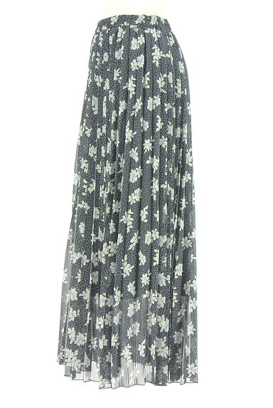 クリックで大画像表示 JOURNAL STANDARD relume(ジャーナルスタンダード レリューム)の古着「ドット×花柄ロングプリーツスカート(ロングスカート・マキシスカート)」大画像3へ