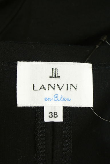 クリックで大画像表示 LANVIN en Bleu(ランバンオンブルー)の古着「七分袖バイカラーロングワンピース(ワンピース・チュニック)」大画像6へ