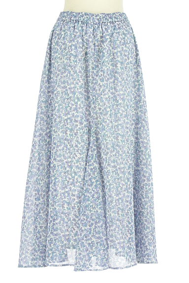 クリックで大画像表示 PLST(プラステ)の古着「小花柄シアーロングスカート(ロングスカート・マキシスカート)」大画像2へ