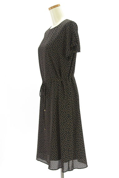 Reflect（リフレクト）の古着「ベルト付きドットシフォンミモレワンピース（ワンピース・チュニック）」大画像３へ