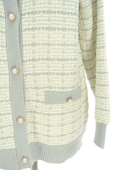 クリックで大画像表示 evelyn(エブリン)の古着「パールボタンラメニットジャケット(ジャケット)」大画像5へ