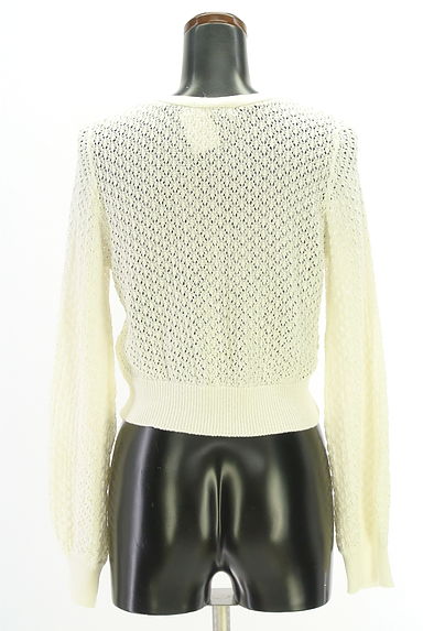 クリックで大画像表示 WILLSELECTION(ウィルセレクション)の古着「透かし編みニットカーディガン(カーディガン・ボレロ)」大画像2へ