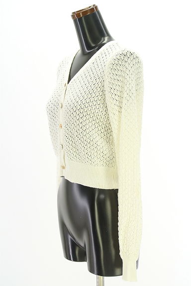 クリックで大画像表示 WILLSELECTION(ウィルセレクション)の古着「透かし編みニットカーディガン(カーディガン・ボレロ)」大画像3へ