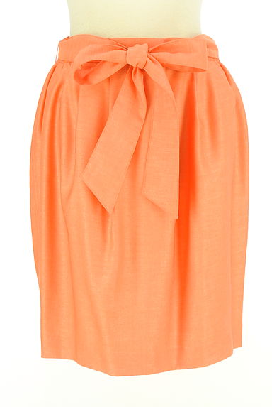 クリックで大画像表示 NOLLEY'S(ノーリーズ)の古着「ベルト付き膝上タックスカート(スカート)」大画像1へ