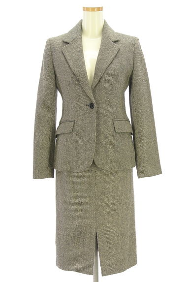 クリックで大画像表示 INED(イネド)の古着「テーラードジャケット+膝丈タイトスカート(セットアップ(ジャケット+スカート))」大画像1へ