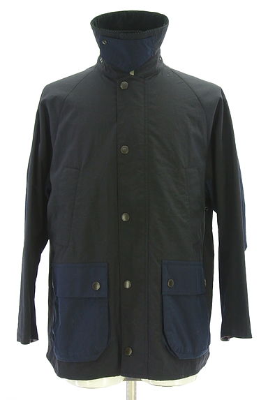 クリックで大画像表示 Barbour(バーブァー)の古着「ラグランスリーブバイカラーブルゾン(ブルゾン・スタジャン)」大画像1へ