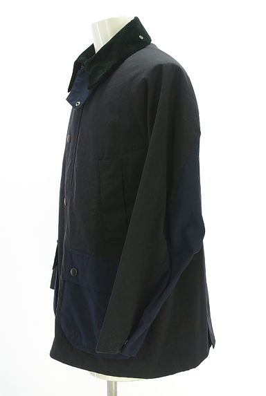 クリックで大画像表示 Barbour(バーブァー)の古着「ラグランスリーブバイカラーブルゾン(ブルゾン・スタジャン)」大画像4へ