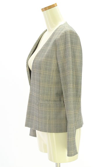 クリックで大画像表示 TONAL(トーナル)の古着「グレンチェックノーカラージャケット(ジャケット)」大画像3へ