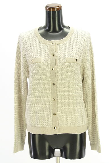 クリックで大画像表示 YECCA VECCA(イェッカヴェッカ)の古着「ラメニットカーディガン(カーディガン・ボレロ)」大画像1へ