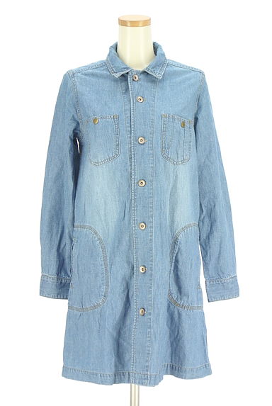 クリックで大画像表示 CIAOPANIC(チャオパニック)の古着「膝上デニムシャツワンピース(ワンピース・チュニック)」大画像1へ