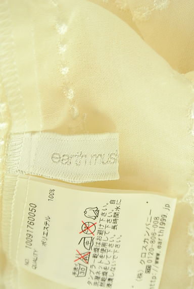 クリックで大画像表示 earth music&ecology(アースミュージック&エコロジー)の古着「刺繍入りシアーブラウス(カットソー・プルオーバー)」大画像6へ