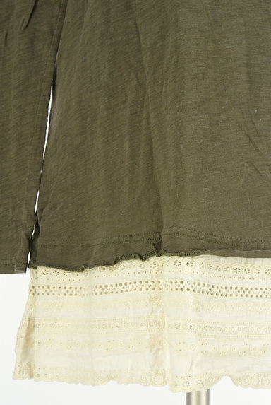 CUBE SUGAR（キューブシュガー）の古着「裾レースカットソー（カットソー・プルオーバー）」大画像５へ