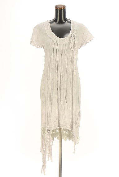 クリックで大画像表示 antiqua(アンティカ)の古着「アシメ楊柳シアーワンピース(ワンピース・チュニック)」大画像1へ