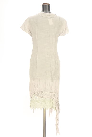 クリックで大画像表示 antiqua(アンティカ)の古着「アシメ楊柳シアーワンピース(ワンピース・チュニック)」大画像2へ