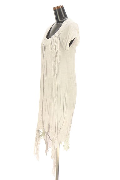 クリックで大画像表示 antiqua(アンティカ)の古着「アシメ楊柳シアーワンピース(ワンピース・チュニック)」大画像3へ