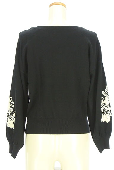 クリックで大画像表示 PROPORTION BODY DRESSING(プロポーションボディドレッシング)の古着「花刺繍ボリューム袖ニット(ニット)」大画像2へ