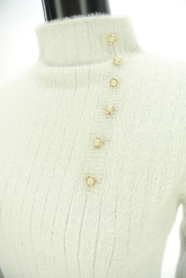 クリックで大画像表示 KarL Park Lane(カールパークレーン)の古着「モックネックシャギーニットトップス(ニット)」大画像4へ