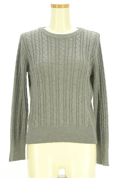 クリックで大画像表示 earth music&ecology(アースミュージック&エコロジー)の古着「ケーブル編みニットトップス(ニット)」大画像1へ