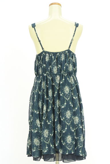 axes femme（アクシーズファム）の古着「花柄シフォンフレアキャミワンピース（キャミワンピース）」大画像２へ