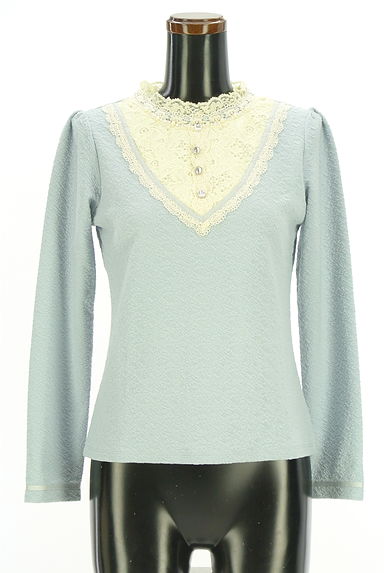 クリックで大画像表示 axes femme(アクシーズファム)の古着「レースカットソー(カットソー・プルオーバー)」大画像1へ