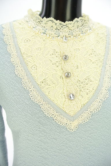 クリックで大画像表示 axes femme(アクシーズファム)の古着「レースカットソー(カットソー・プルオーバー)」大画像4へ