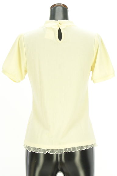 axes femme（アクシーズファム）の古着「ドットチュール切替モックネックリブトップス（カットソー・プルオーバー）」大画像２へ