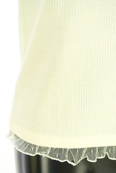 axes femme（アクシーズファム）の古着「ドットチュール切替モックネックリブトップス（カットソー・プルオーバー）」大画像５へ