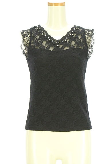 クリックで大画像表示 axes femme(アクシーズファム)の古着「総レーストップス(カットソー・プルオーバー)」大画像1へ