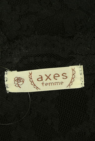 クリックで大画像表示 axes femme(アクシーズファム)の古着「総レーストップス(カットソー・プルオーバー)」大画像6へ