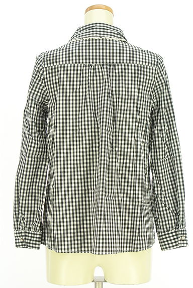 クリックで大画像表示 axes femme(アクシーズファム)の古着「ギンガムチェックレースブラウス(ブラウス)」大画像2へ