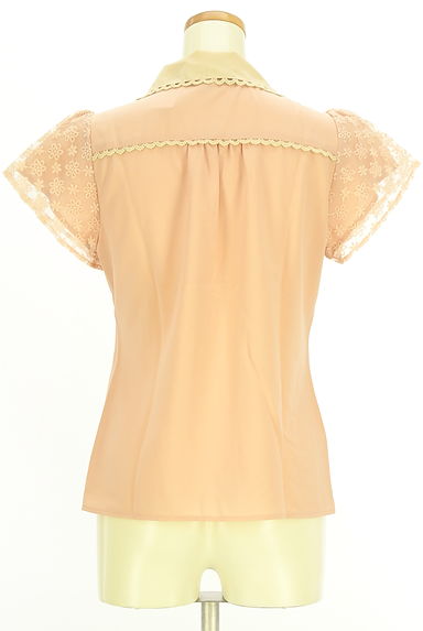 クリックで大画像表示 axes femme(アクシーズファム)の古着「花刺繍オーガンジーブラウス(ブラウス)」大画像2へ