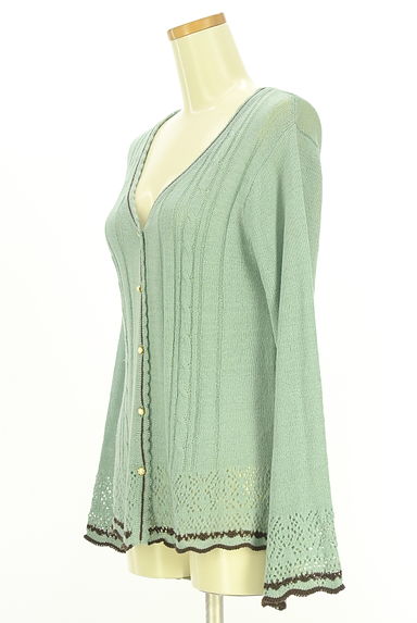 クリックで大画像表示 axes femme(アクシーズファム)の古着「パールボタンニットカーディガン(カーディガン・ボレロ)」大画像3へ