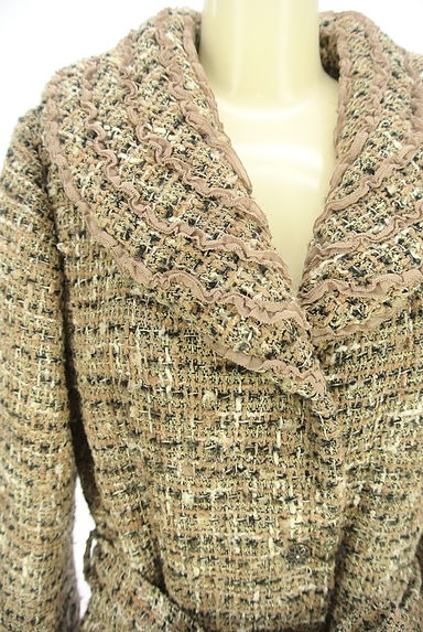 クリックで大画像表示 INGEBORG(インゲボルグ)の古着「中綿入りツイードロングコート(コート)」大画像4へ