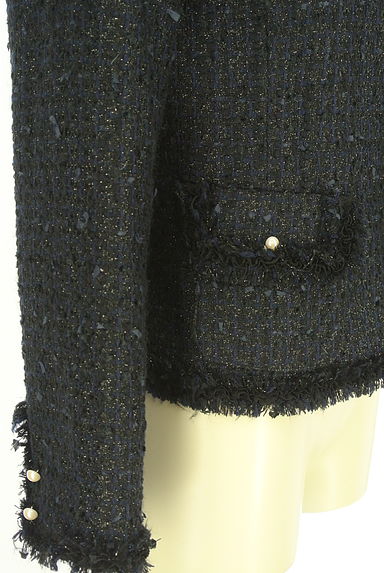 クリックで大画像表示 INGEBORG(インゲボルグ)の古着「ノーカラーツイードジャケット(ジャケット)」大画像5へ