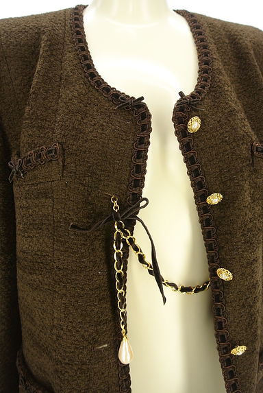 INGEBORG（インゲボルグ）の古着「ノーカラーウール混ジャケット（ジャケット）」大画像４へ