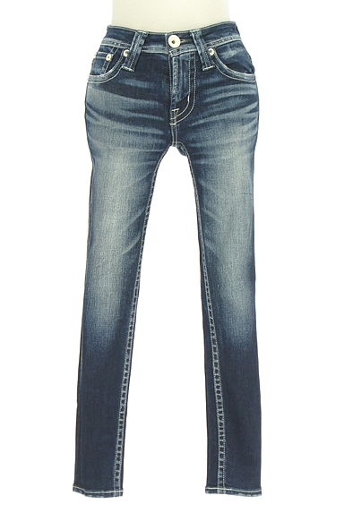 クリックで大画像表示 RODEO CROWNS(ロデオクラウン)の古着「ウォッシュド加工スキニーデニムパンツ(デニムパンツ)」大画像1へ