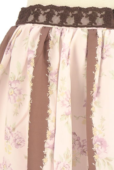 クリックで大画像表示 axes femme(アクシーズファム)の古着「裾フリル花柄ミモレスカート(ロングスカート・マキシスカート)」大画像4へ