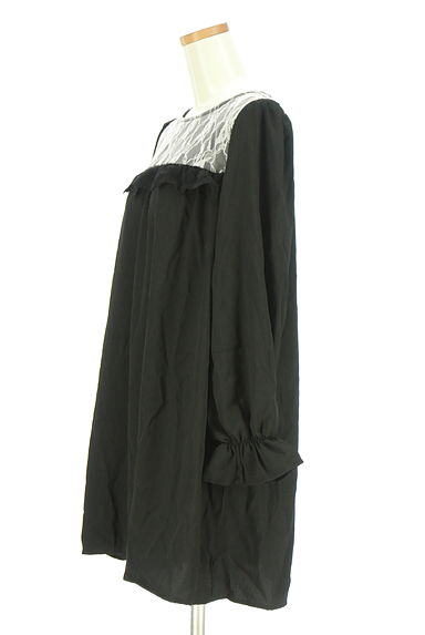 クリックで大画像表示 axes femme(アクシーズファム)の古着「レースヨークミニワンピース(ワンピース・チュニック)」大画像3へ