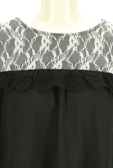 クリックで大画像表示 axes femme(アクシーズファム)の古着「レースヨークミニワンピース(ワンピース・チュニック)」大画像4へ