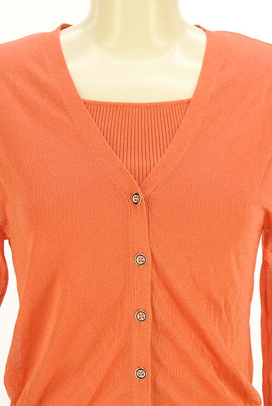 クリックで大画像表示 Apuweiser riche(アプワイザーリッシェ)の古着「シアーカーデ+リブタンクアンサンブル(アンサンブル)」大画像4へ