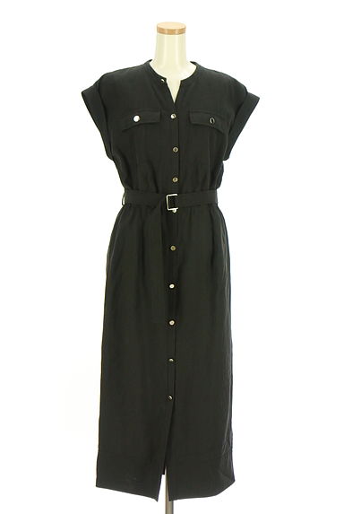 クリックで大画像表示 Apuweiser riche(アプワイザーリッシェ)の古着「ベルト付きロングシャツワンピース(ワンピース・チュニック)」大画像1へ