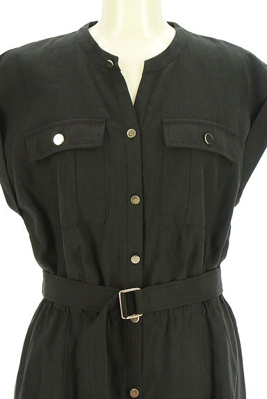 クリックで大画像表示 Apuweiser riche(アプワイザーリッシェ)の古着「ベルト付きロングシャツワンピース(ワンピース・チュニック)」大画像4へ