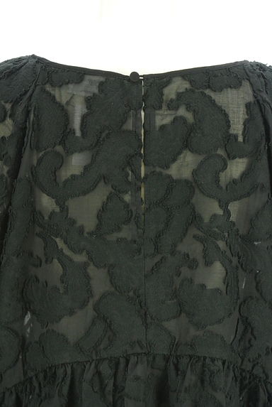 クリックで大画像表示 1er Arrondissement(プルミエアロンディスモン)の古着「花柄シアーぺプラムブラウス(カットソー・プルオーバー)」大画像5へ